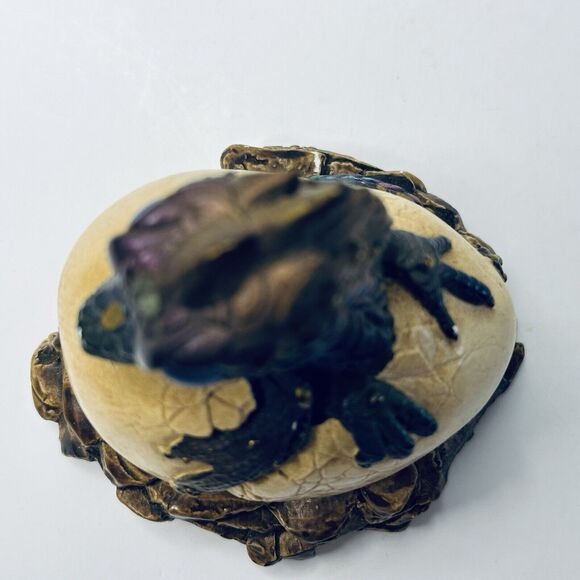 Windstone Edition Peacock Hatching Dragon Egg Pena 1984 Retired VINTAGE - Picture 9 of 11